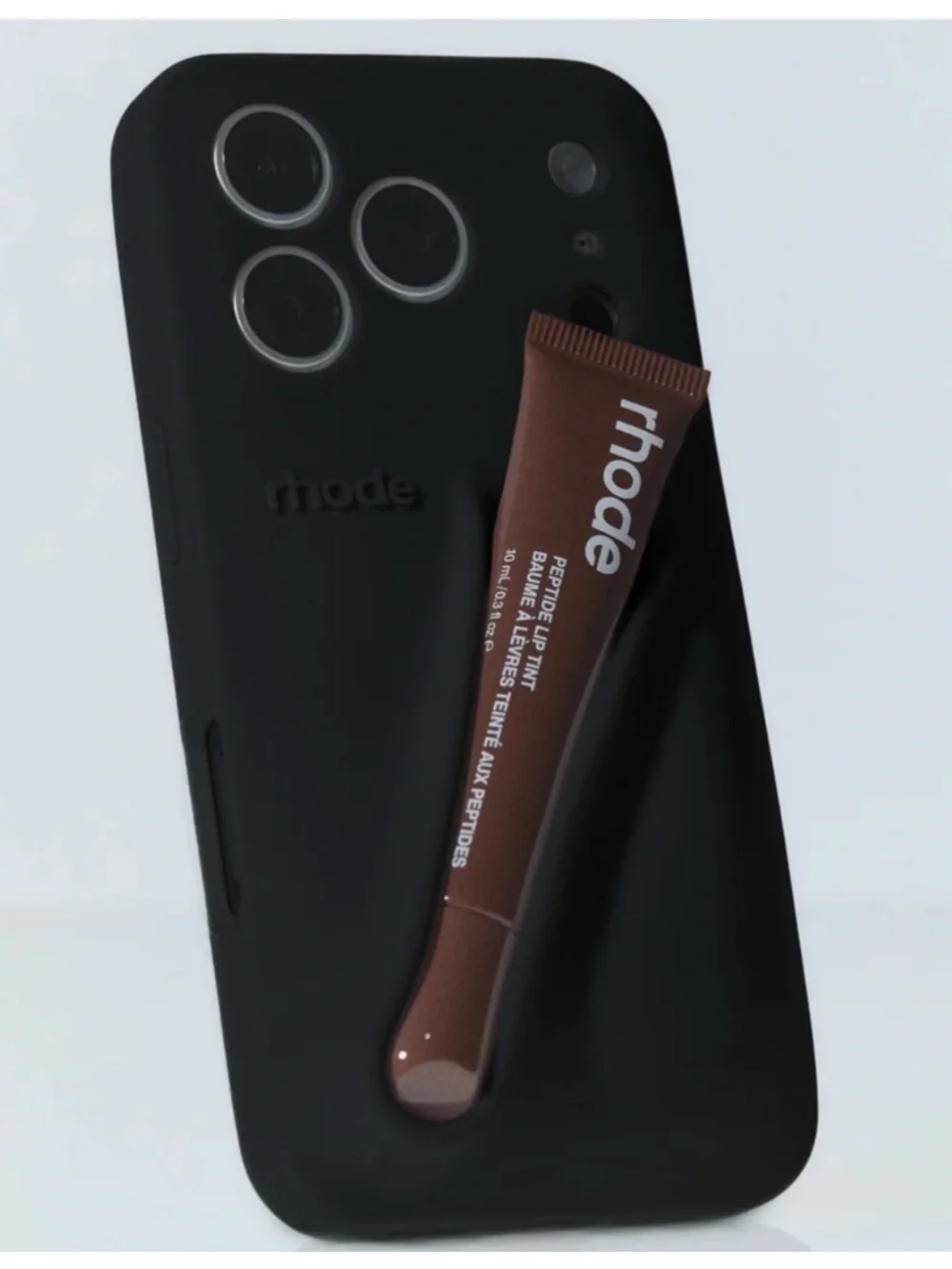 RHODE Black Phone Case with Lip Holder Viral Tiktok famous case